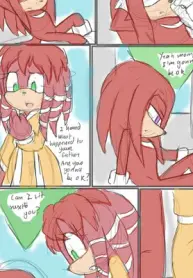 Lara-le & Knuckles comic porn cover