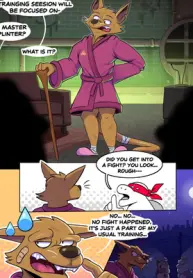 Splinter Gets Spitroasted comic porn cover
