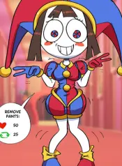 Pomni’s Strip Game! comic porn