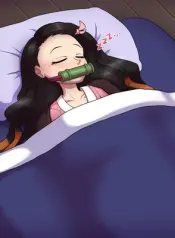 Sleepy Nezuko comic porn